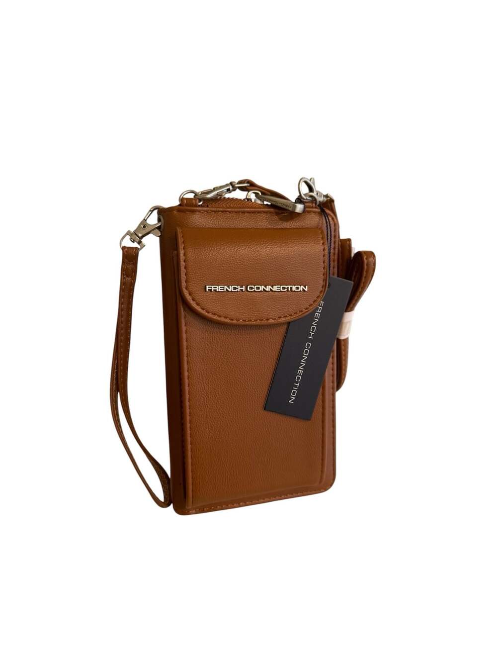 French Connection Athena Smooth Phone Crossbody Wristlet
